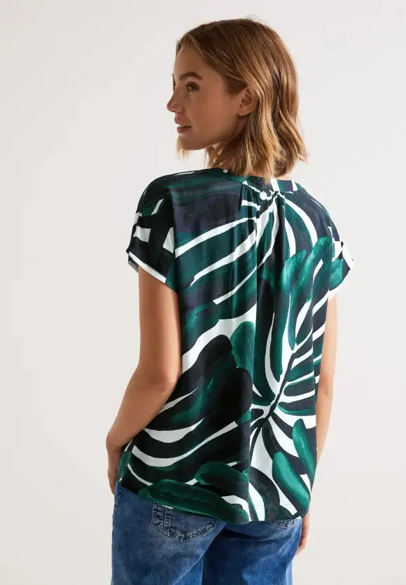 344039- Leaf Print Blouse - Street One