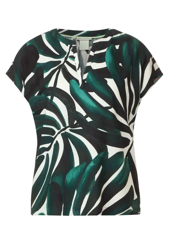 344039- Leaf Print Blouse - Street One