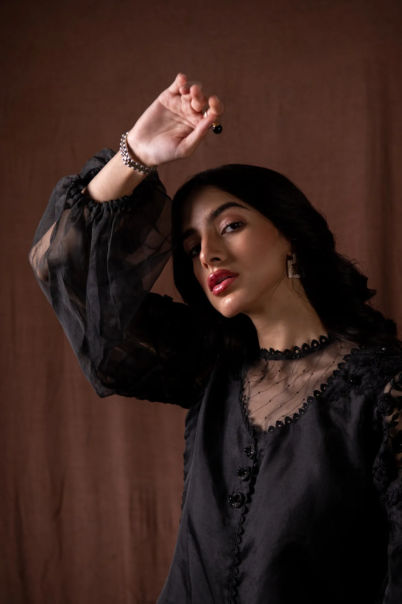 A-LINE EMBELLISHED KURTA