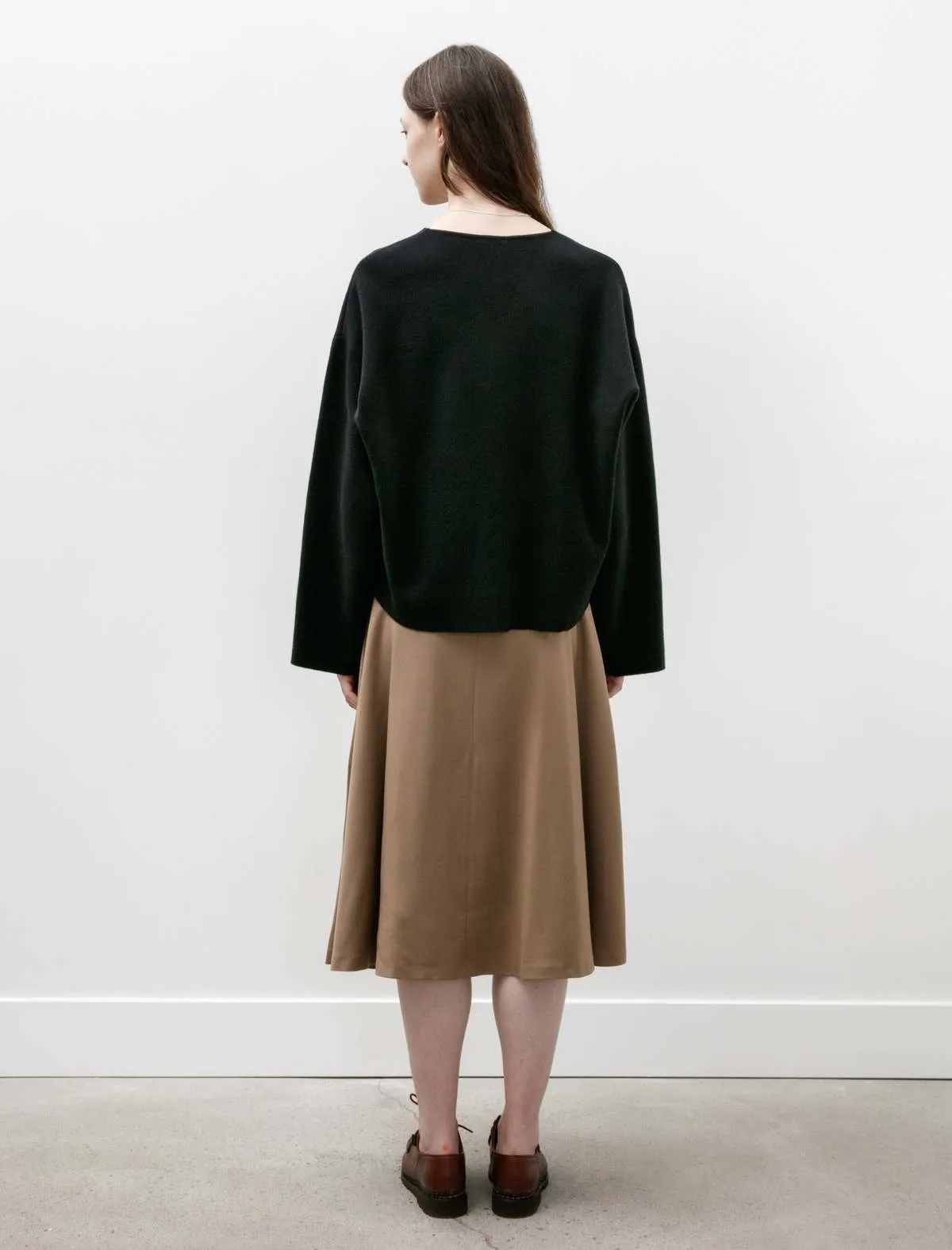 A Line Skirt - Light Camel