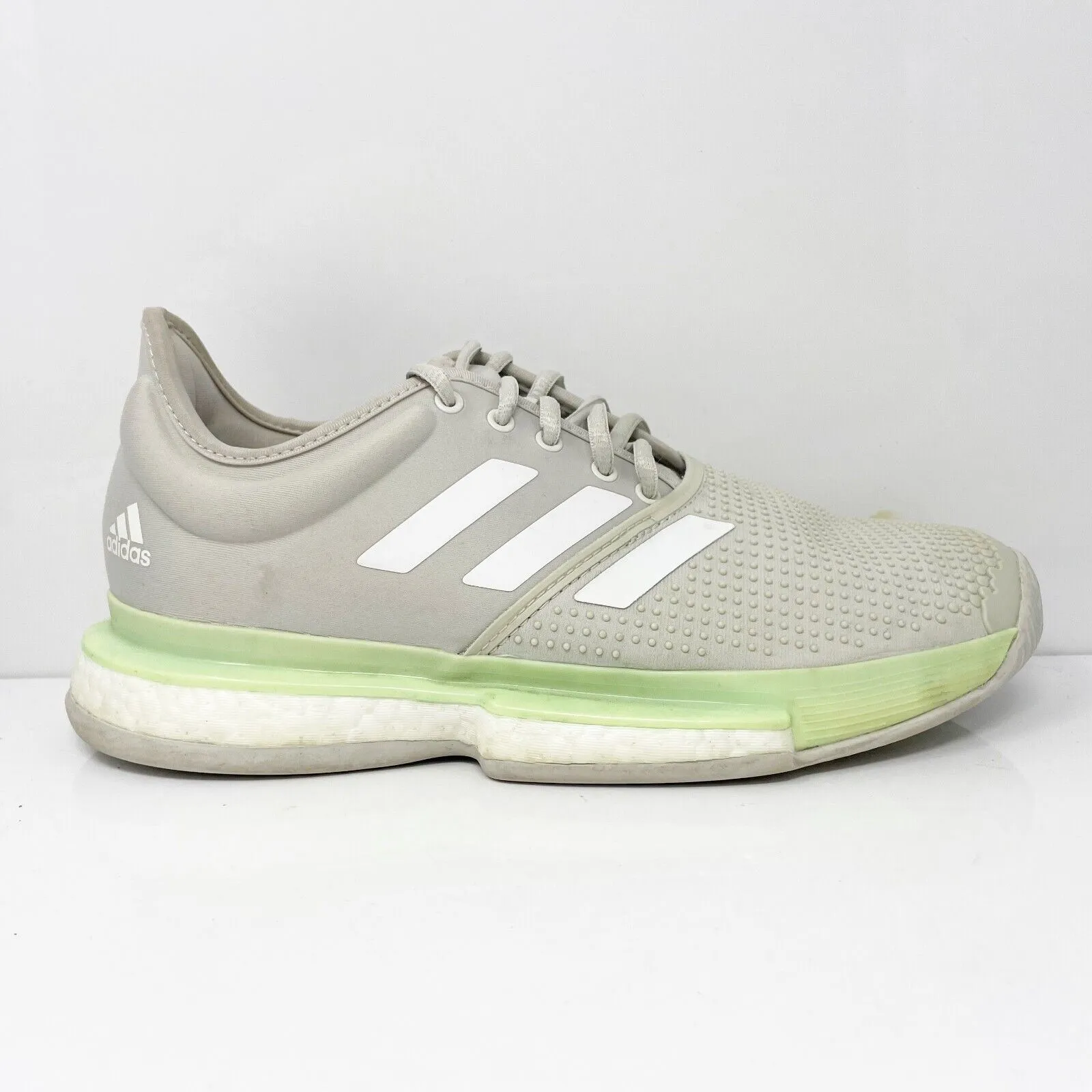 Adidas Womens SoleCourt Boost EF2075 Gray Running Shoes Sneakers Size 8