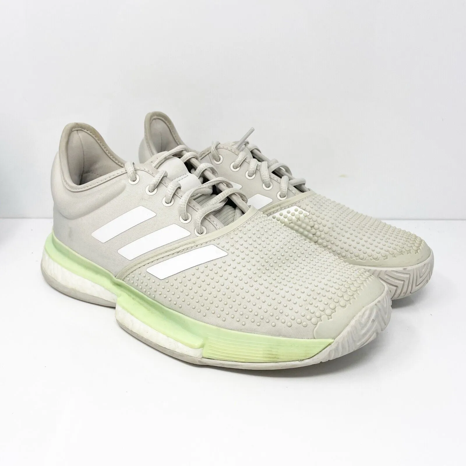 Adidas Womens SoleCourt Boost EF2075 Gray Running Shoes Sneakers Size 8