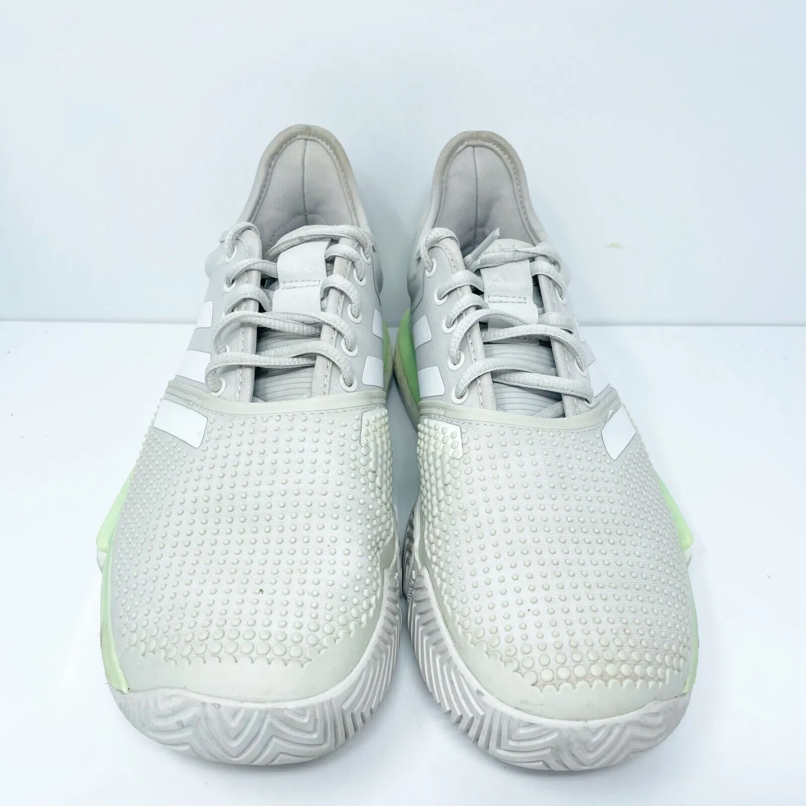 Adidas Womens SoleCourt Boost EF2075 Gray Running Shoes Sneakers Size 8