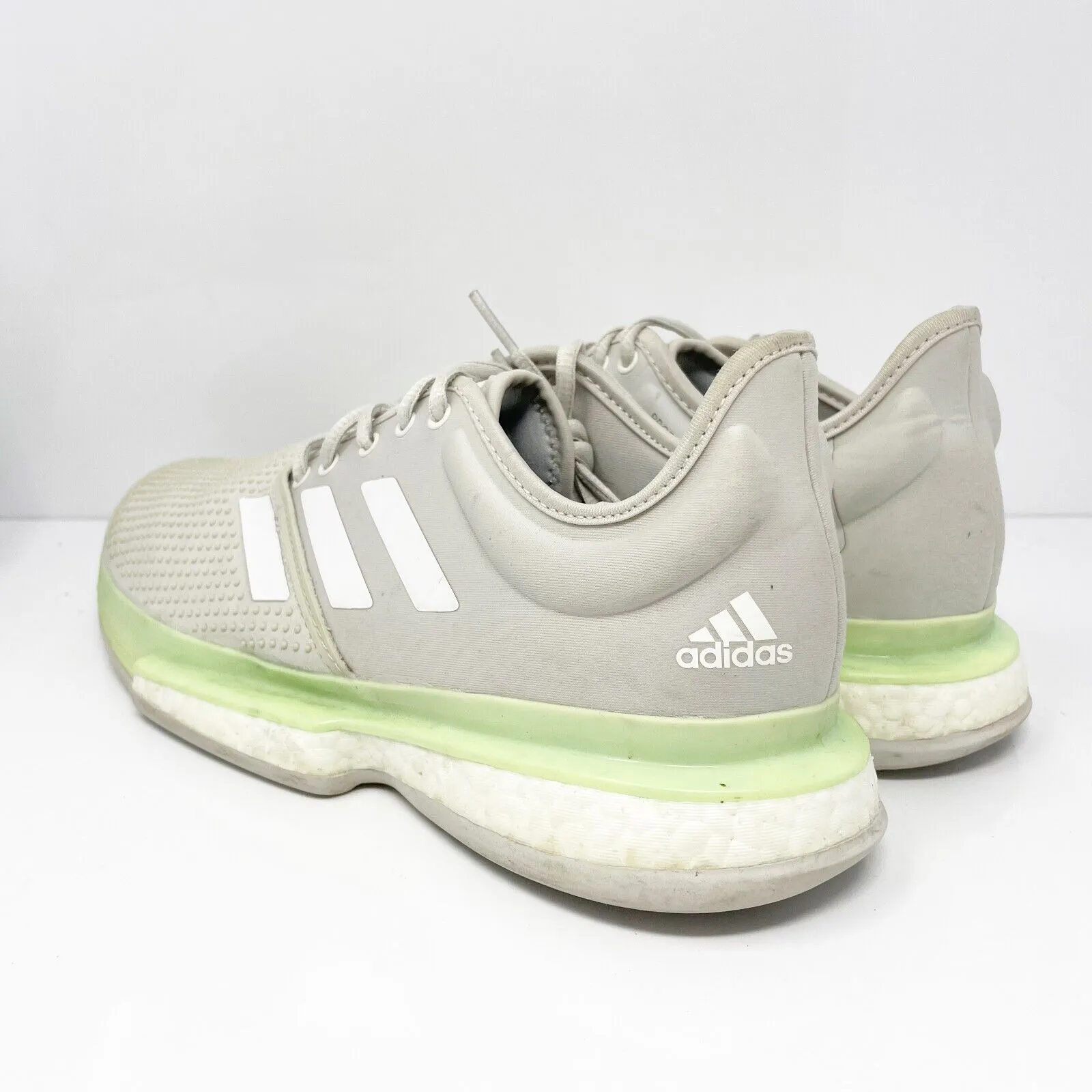 Adidas Womens SoleCourt Boost EF2075 Gray Running Shoes Sneakers Size 8