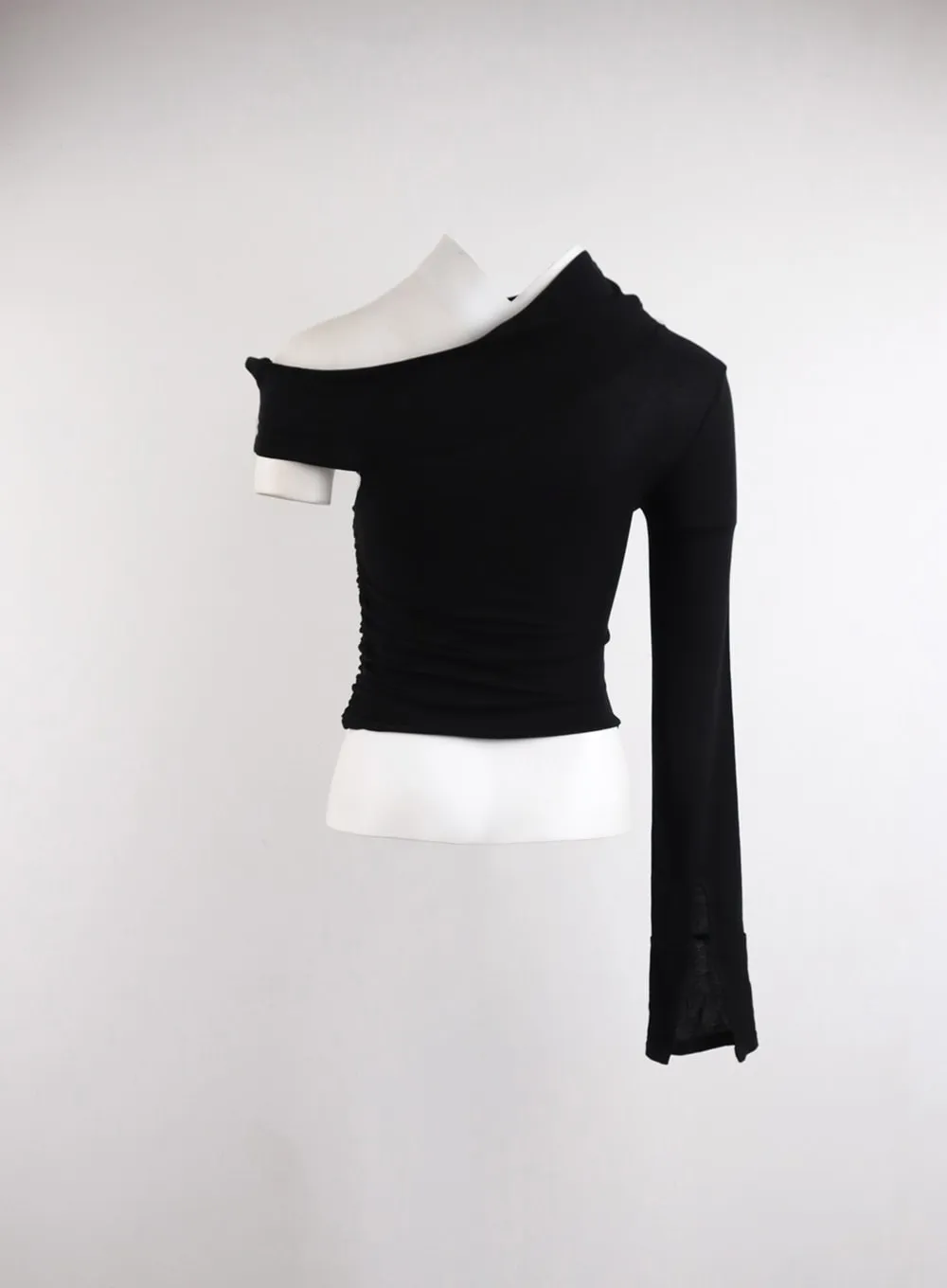 Asymmetrical One-Shoulder Crop Top CJ416