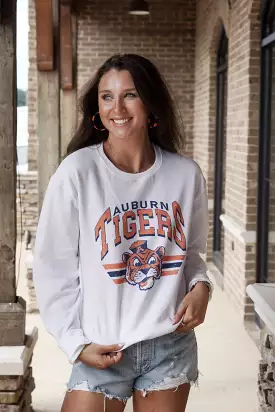 Aubie Auburn Vintage Graphic Crew Neck