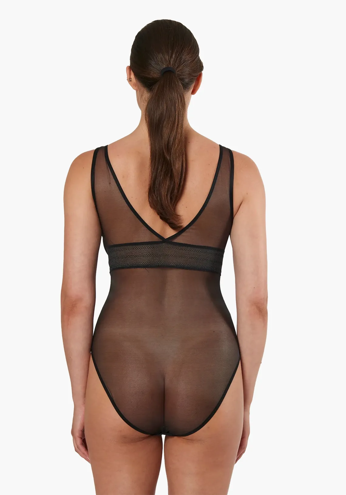 BARE SOFT CUP BODYSUIT BLACK