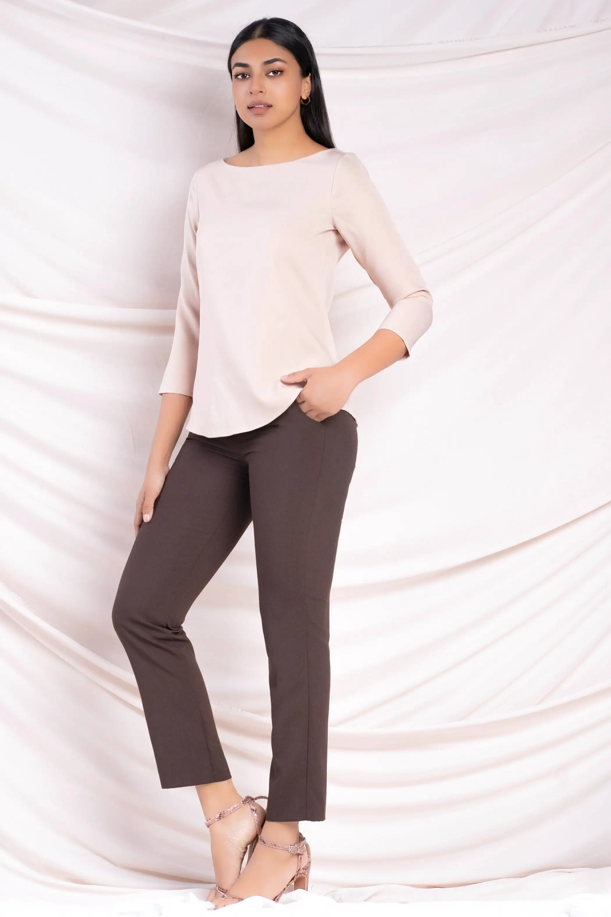 Basic Three Quarter Sleeve Top