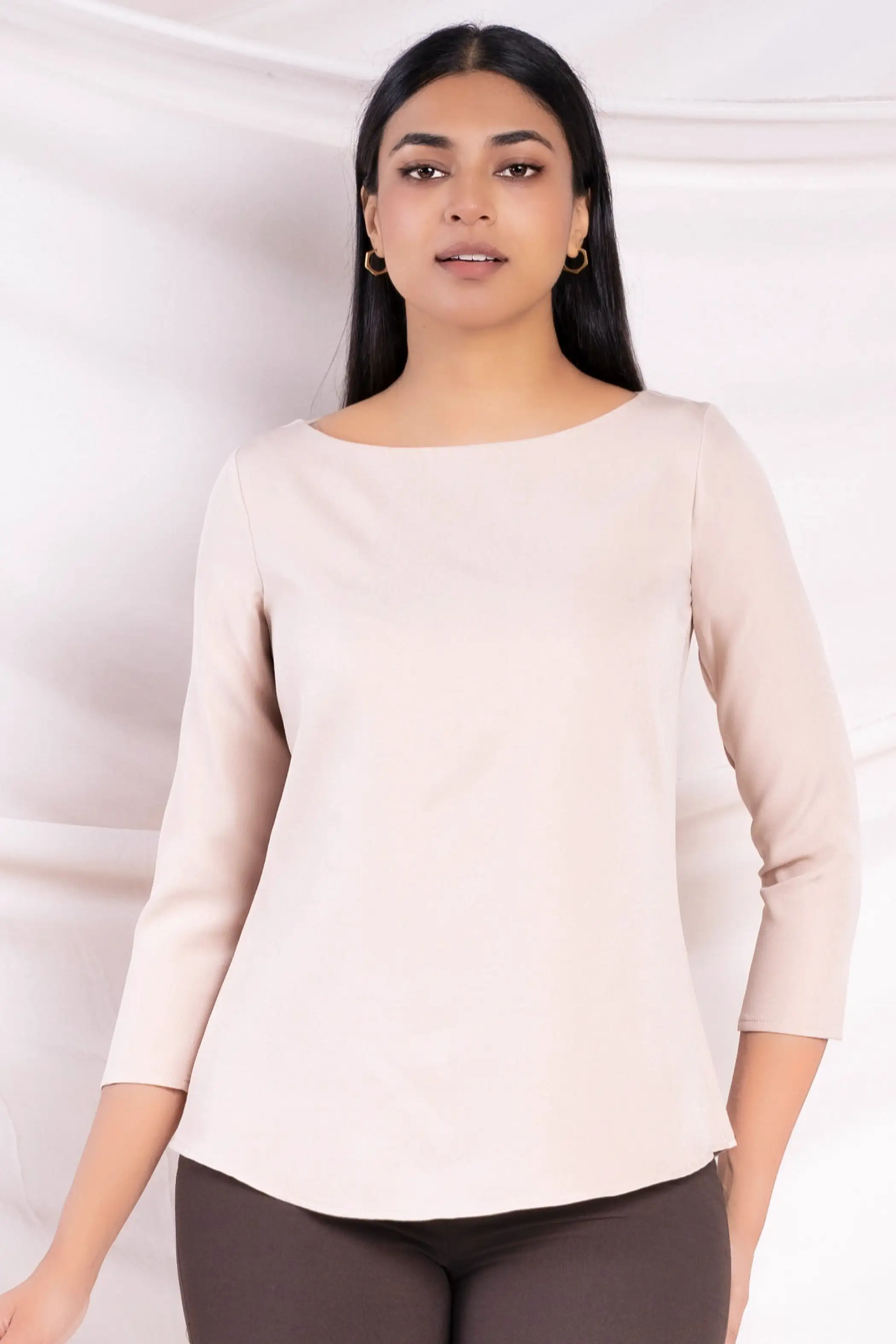 Basic Three Quarter Sleeve Top