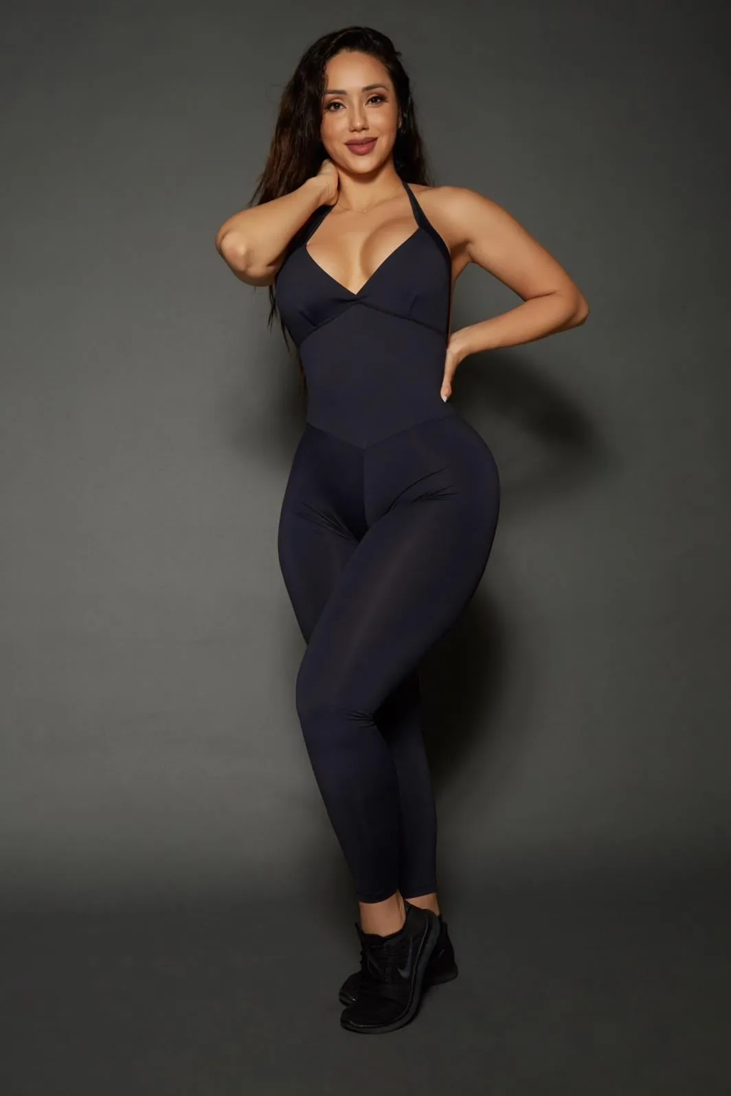 Black Bum Bum Pocket Bodysuit (Light Supplex)