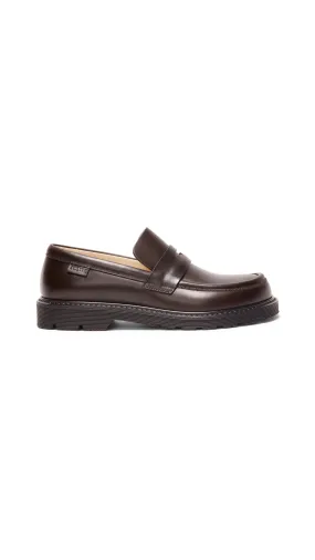 Blaze Loafer in Pull-up Calfskin - Dark Brown