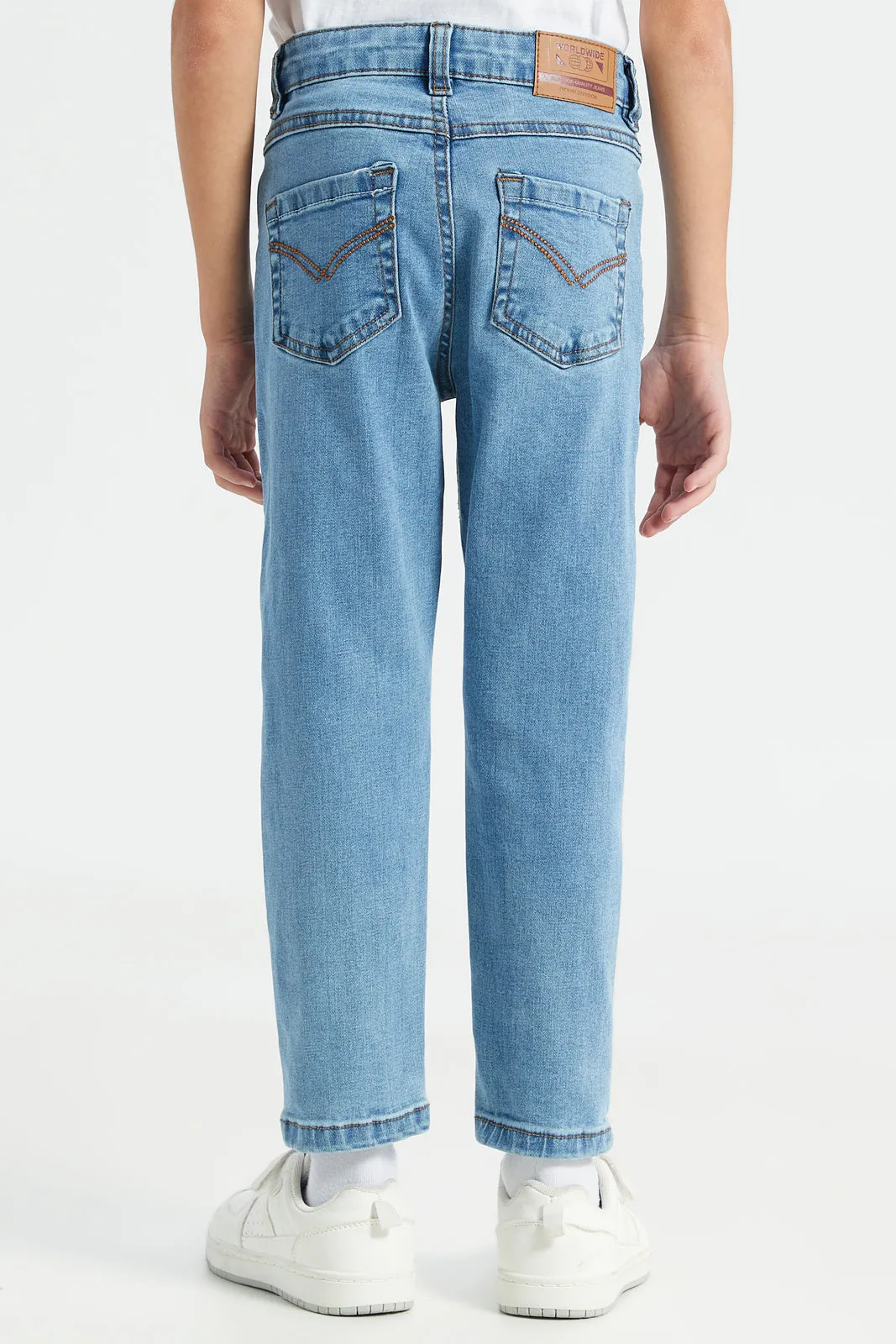 Boys Blue 5 Pocket Jeans