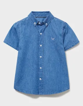 Boy's Short Sleeve Chambray Shirt from Crew Clothing Company