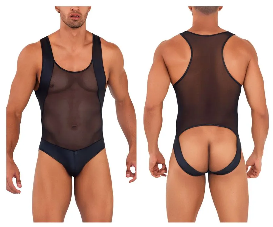 CandyMan 99716 Work-N-Out Bodysuit Color Black