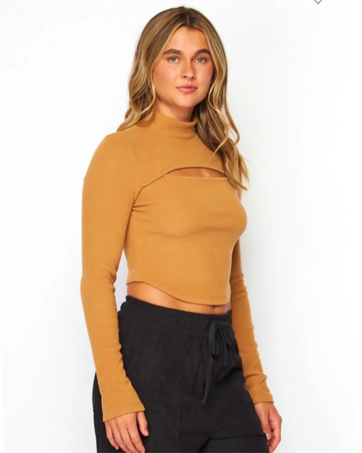 Casual Crush Mock Neck Top