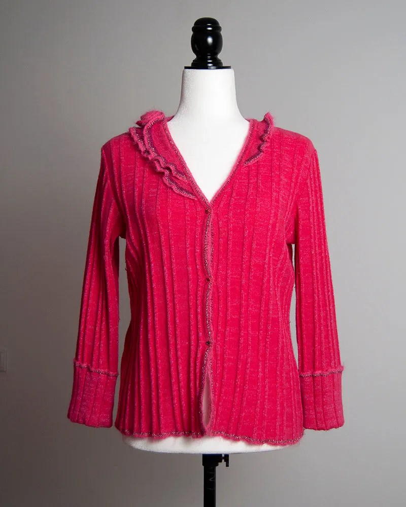 Cavalli hot pink cardigan