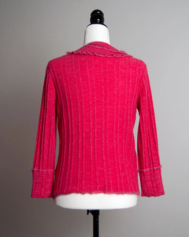 Cavalli hot pink cardigan