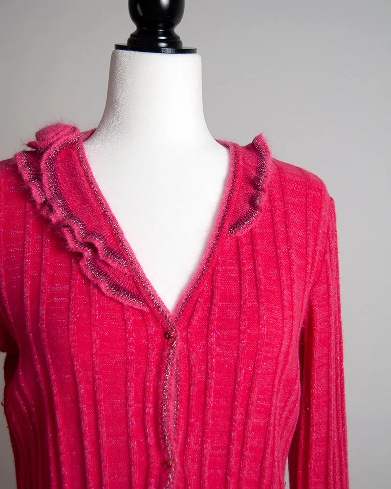 Cavalli hot pink cardigan