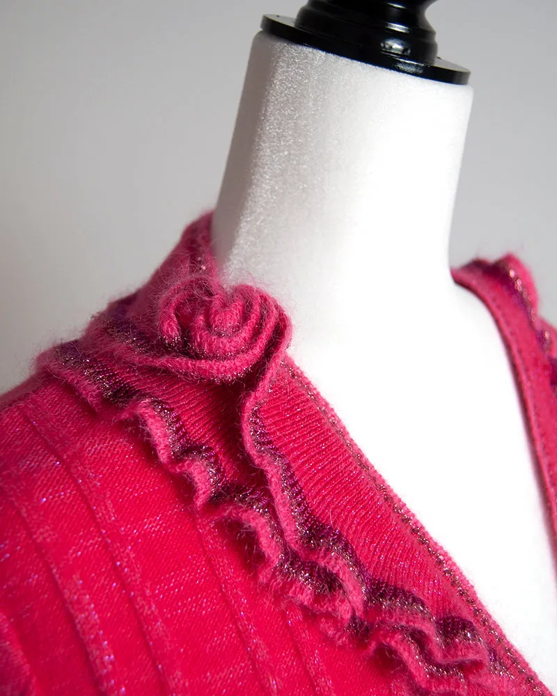 Cavalli hot pink cardigan