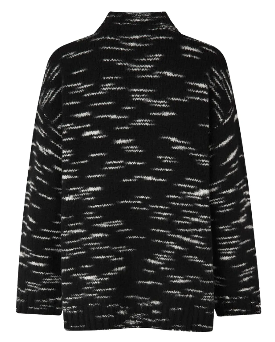 Celeste Mock Neck Black Mel