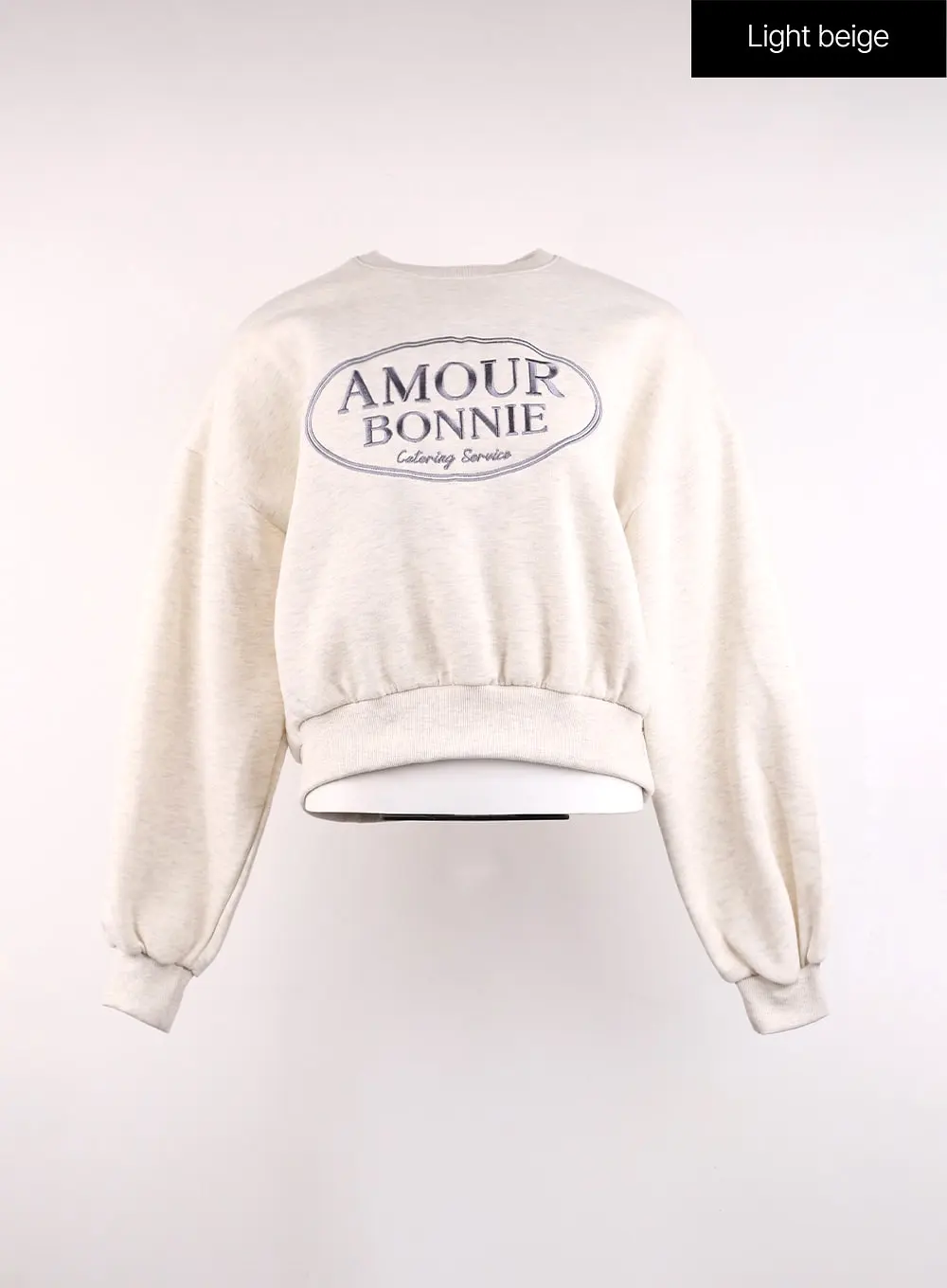 Crew Neck Lettering Sweatshirt OJ424