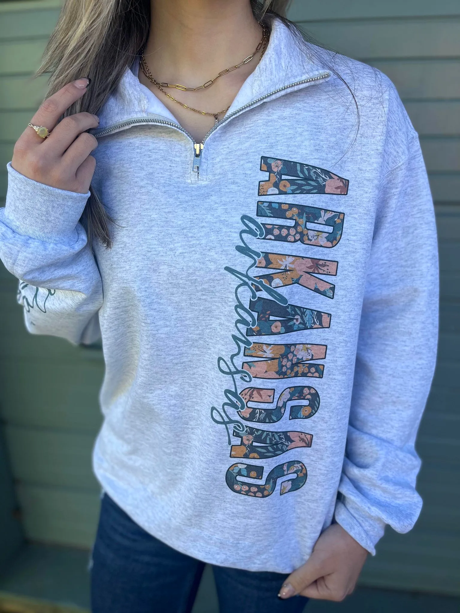 Custom State Quarter Zip Sweatshirt