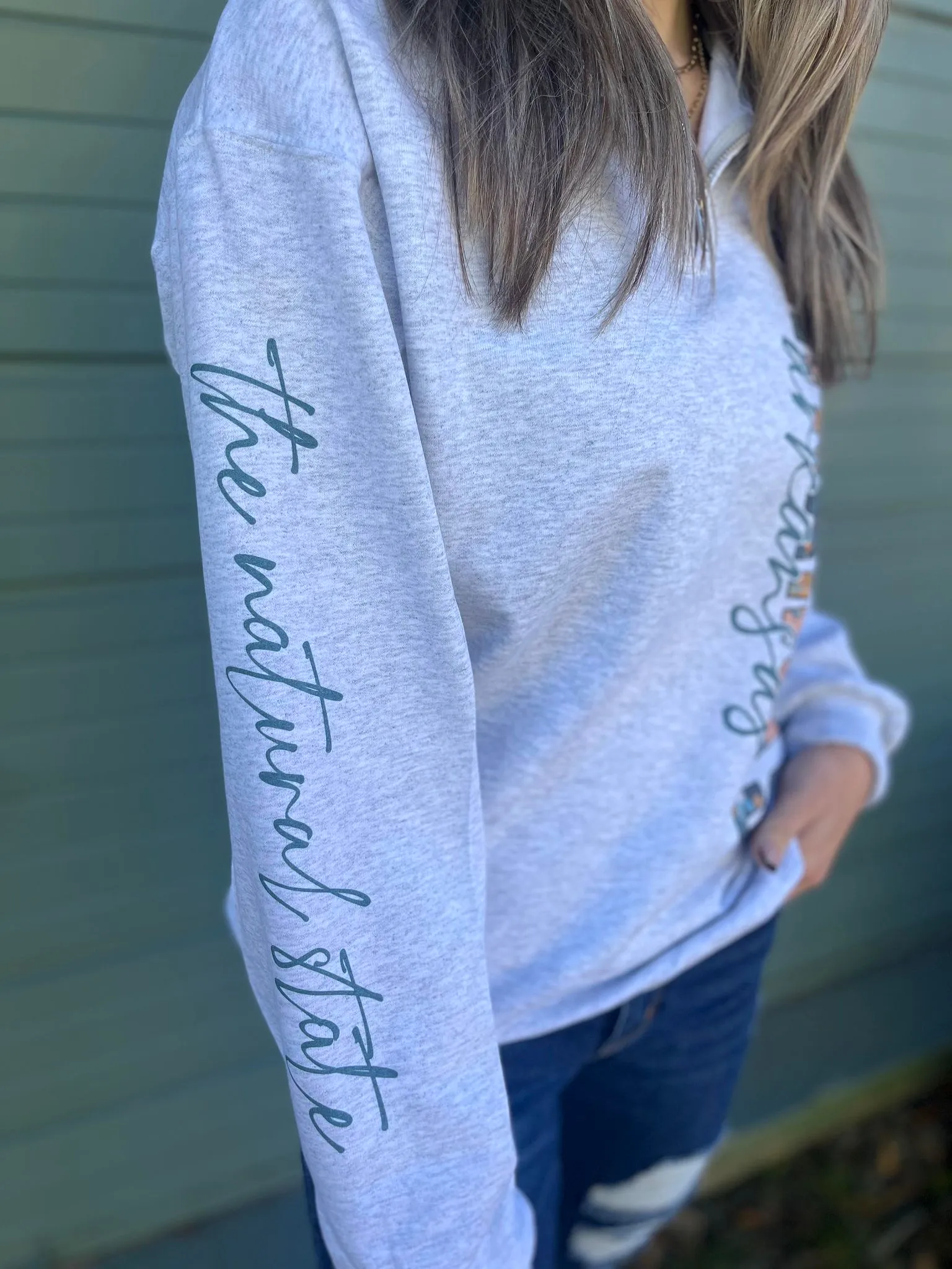 Custom State Quarter Zip Sweatshirt