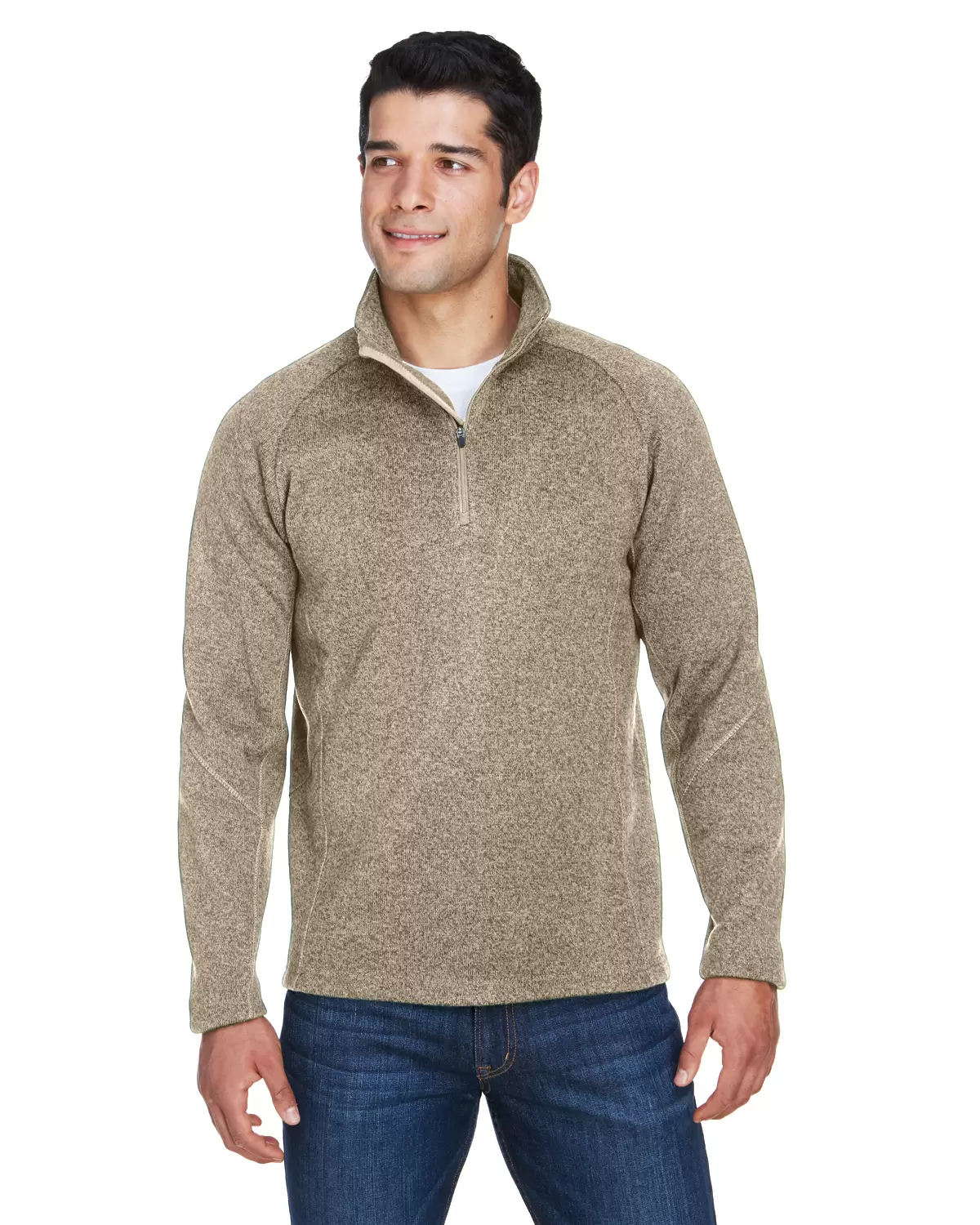 DG792 Devon & Jones Adult Bristol Sweater Fleece Quarter-Zip SKU: DG792