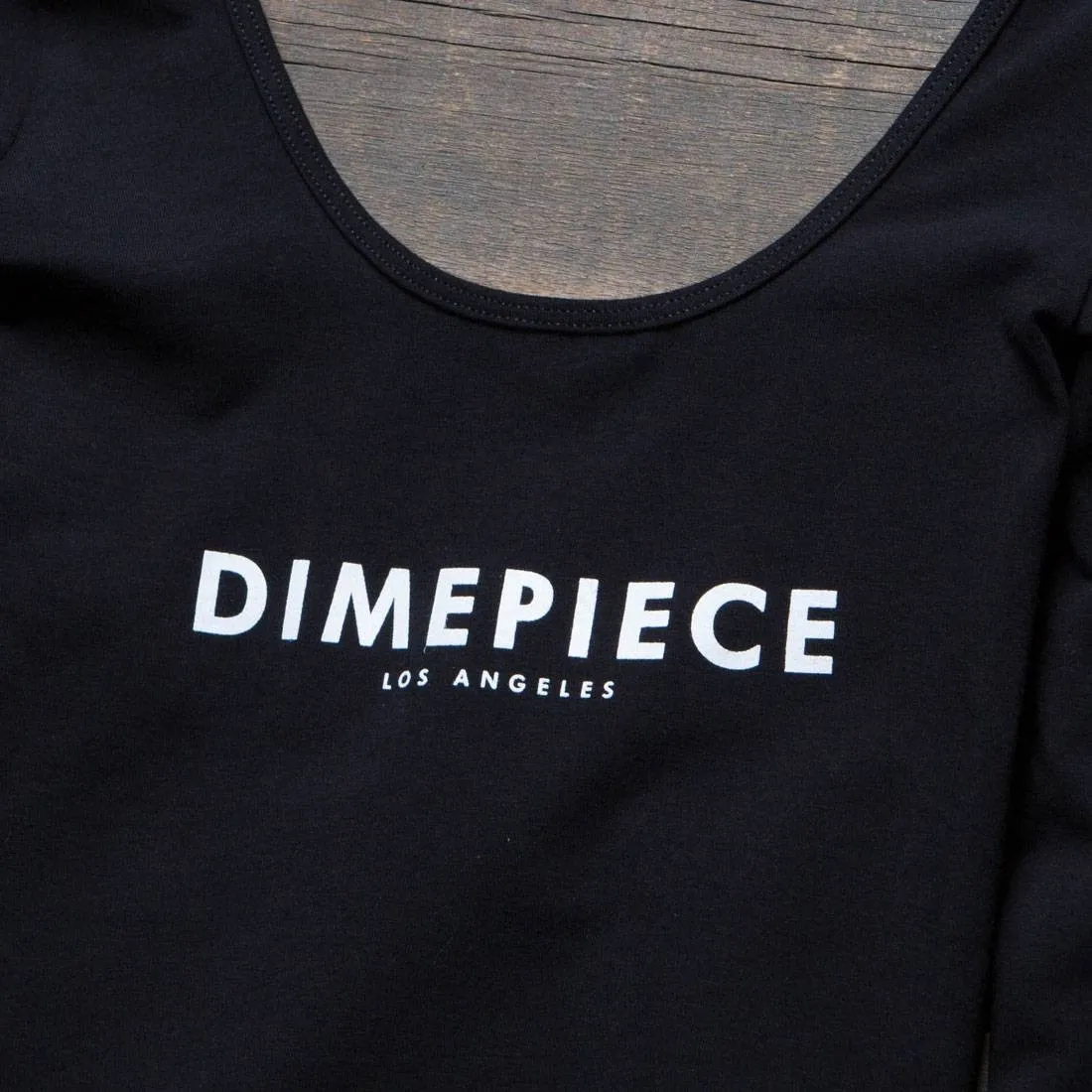 Dimepiece Women Long Sleeve Bodysuit (black)