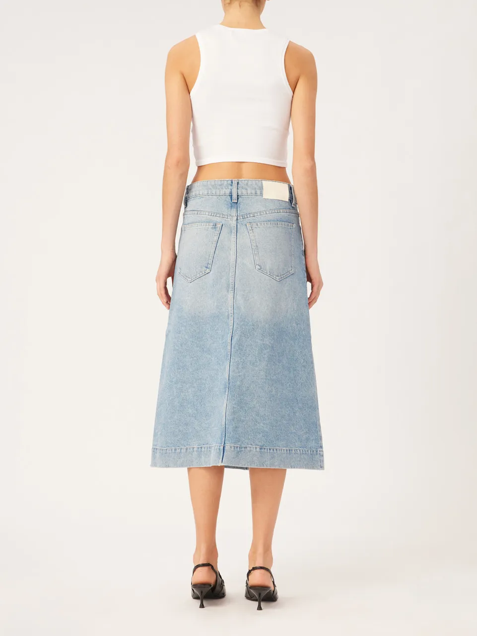 DL1961 Alma A-Line Skirt, Fountain