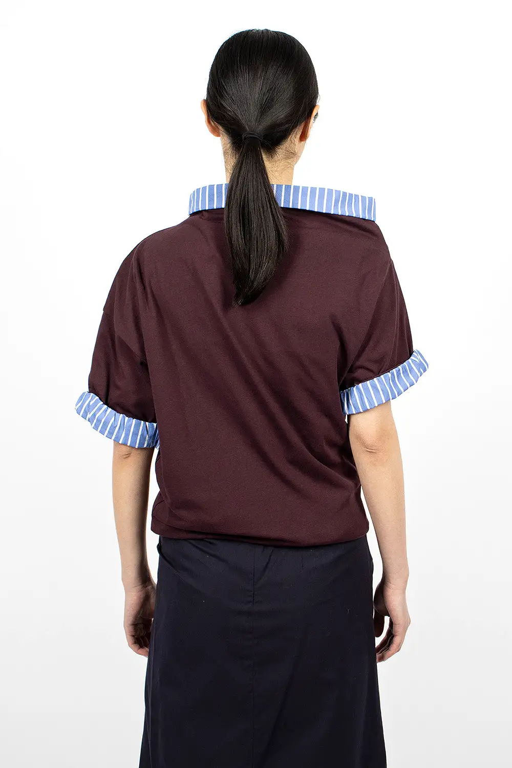 Double Layered T-Shirt Wine