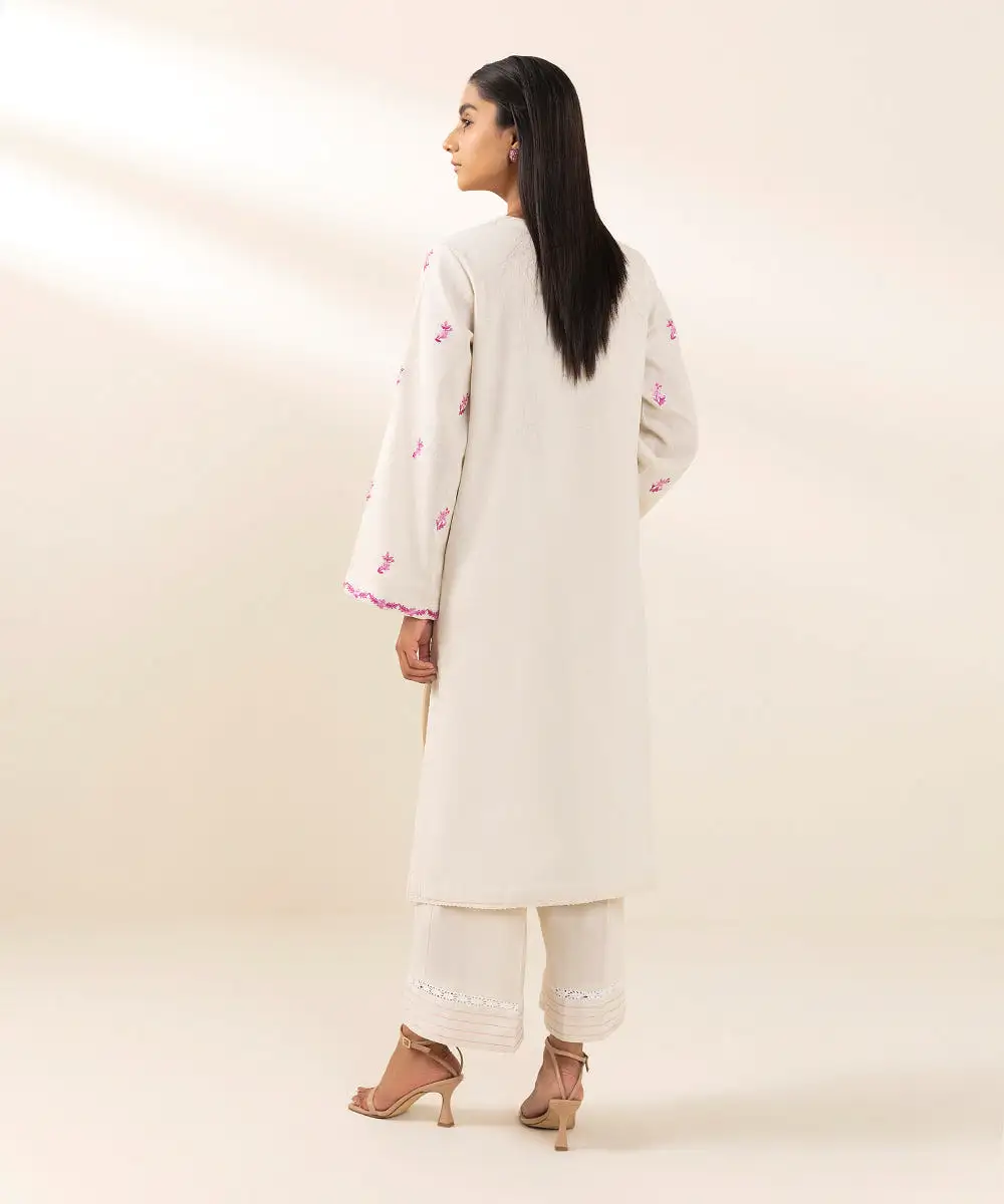 Embroidered Cotton Linen Shirt