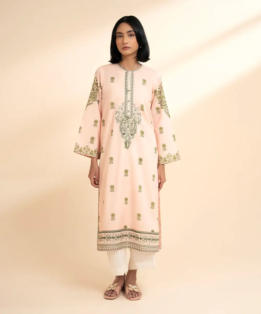 Embroidered Zari Lawn Shirt