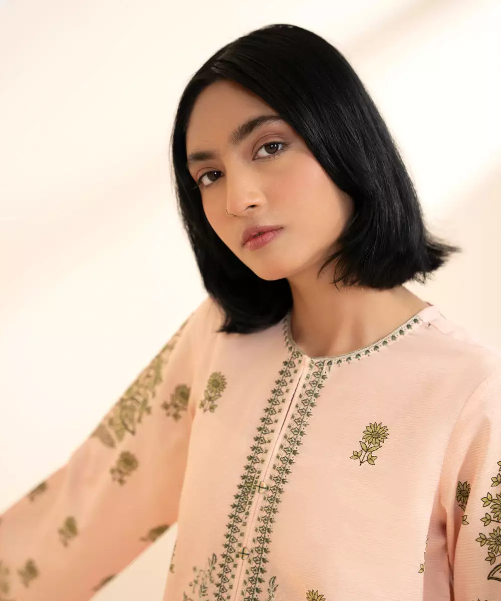 Embroidered Zari Lawn Shirt