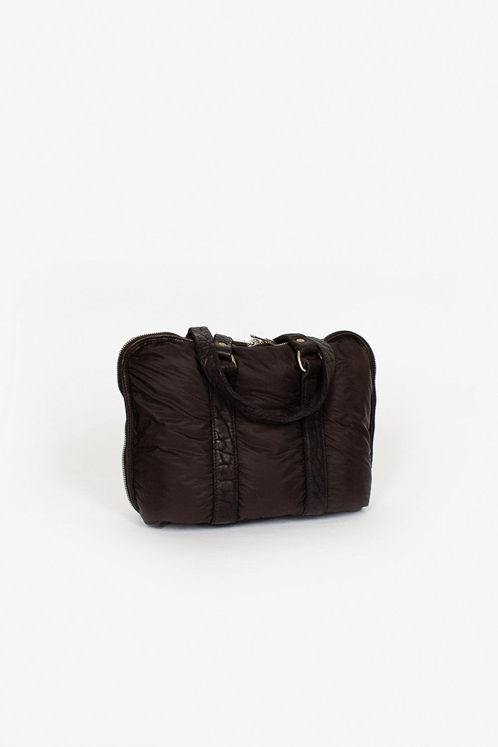 GB0_ECO Black Nylon/Leather Bag