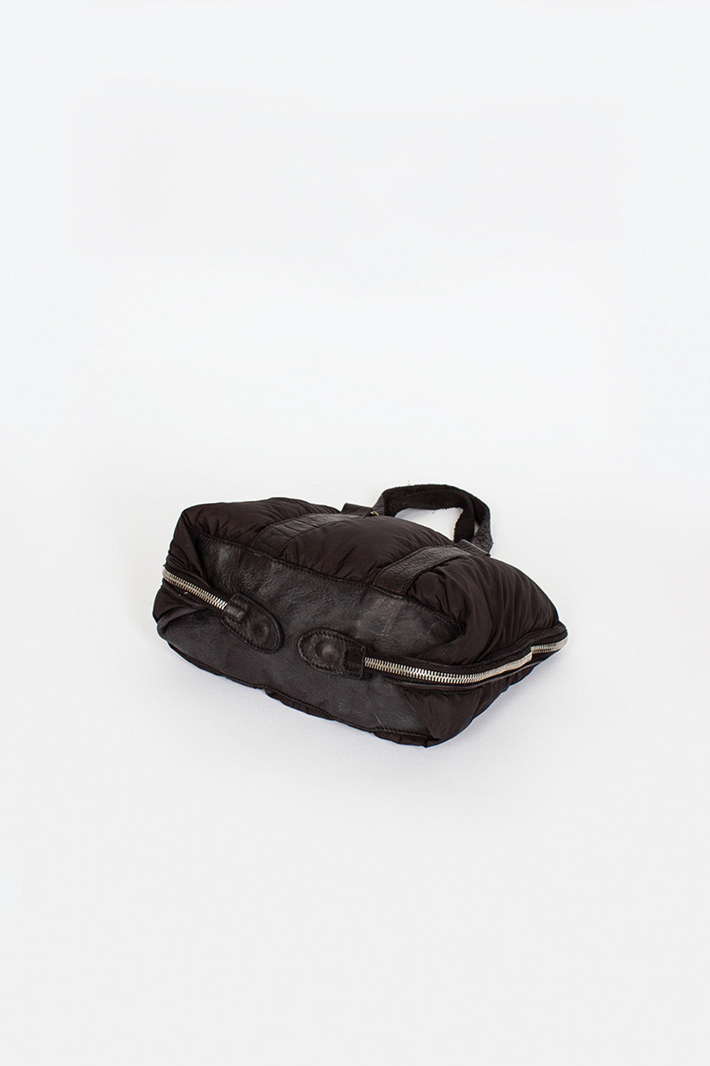 GB0_ECO Black Nylon/Leather Bag