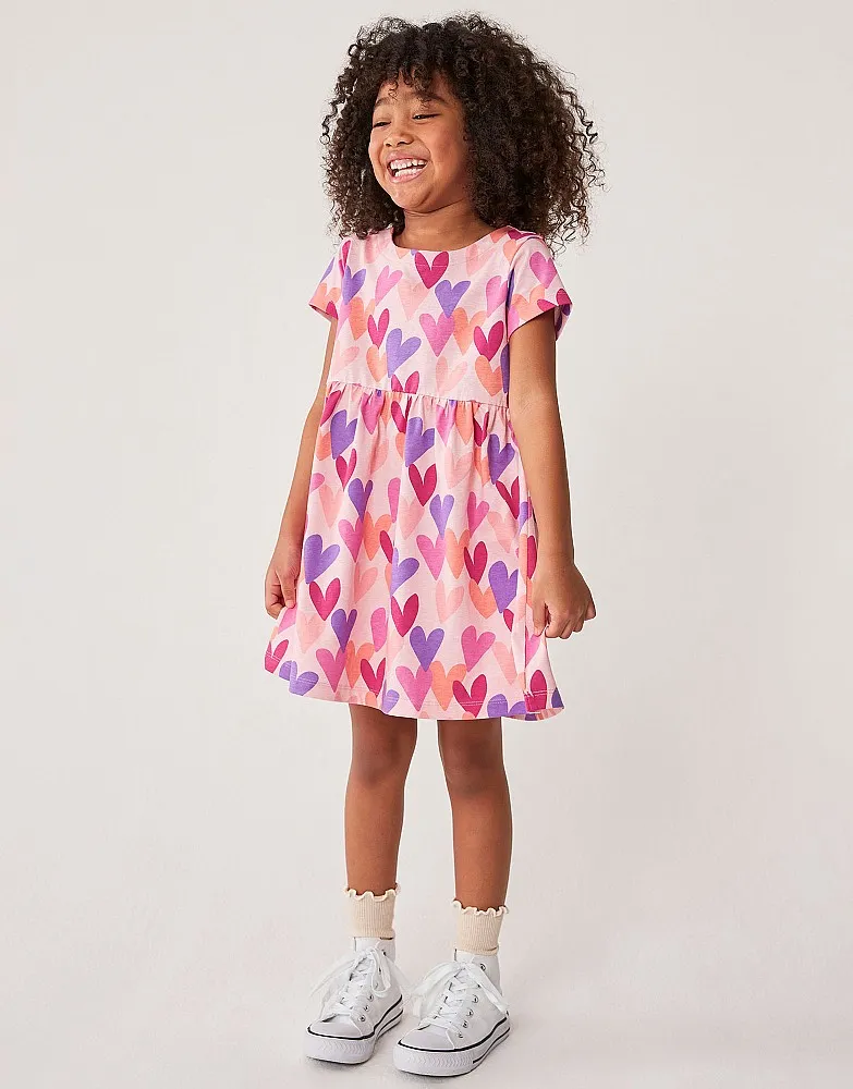 Girl's Short Sleeve Jersey Dress from Crew Clothing Company