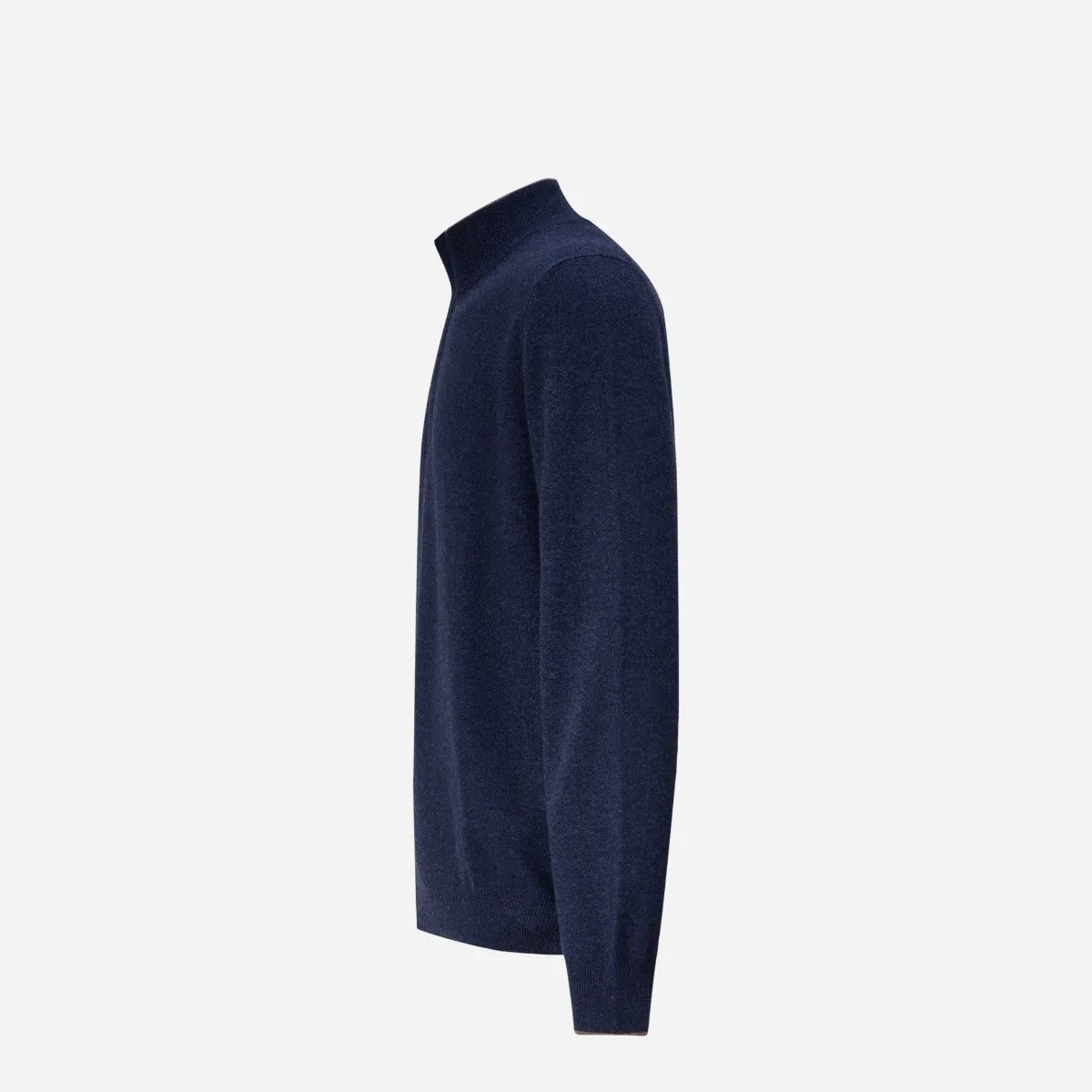 GRAN SASSO   Cashmere Mock Zip Sweater 