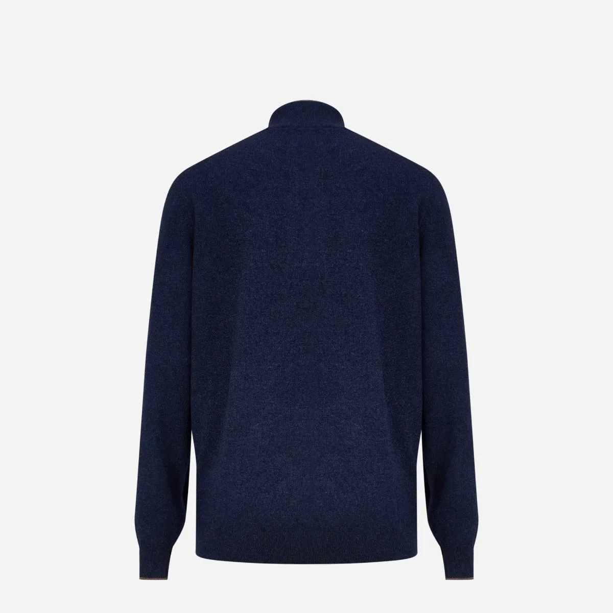 GRAN SASSO   Cashmere Mock Zip Sweater 