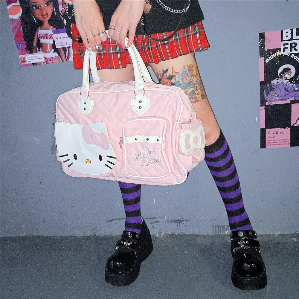 “HELLO KITTY”  PU HIGH-CAPACITY HANDBAG BY07289