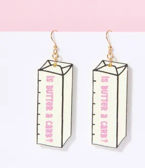 Is Butter A Carb Dangle Earrings