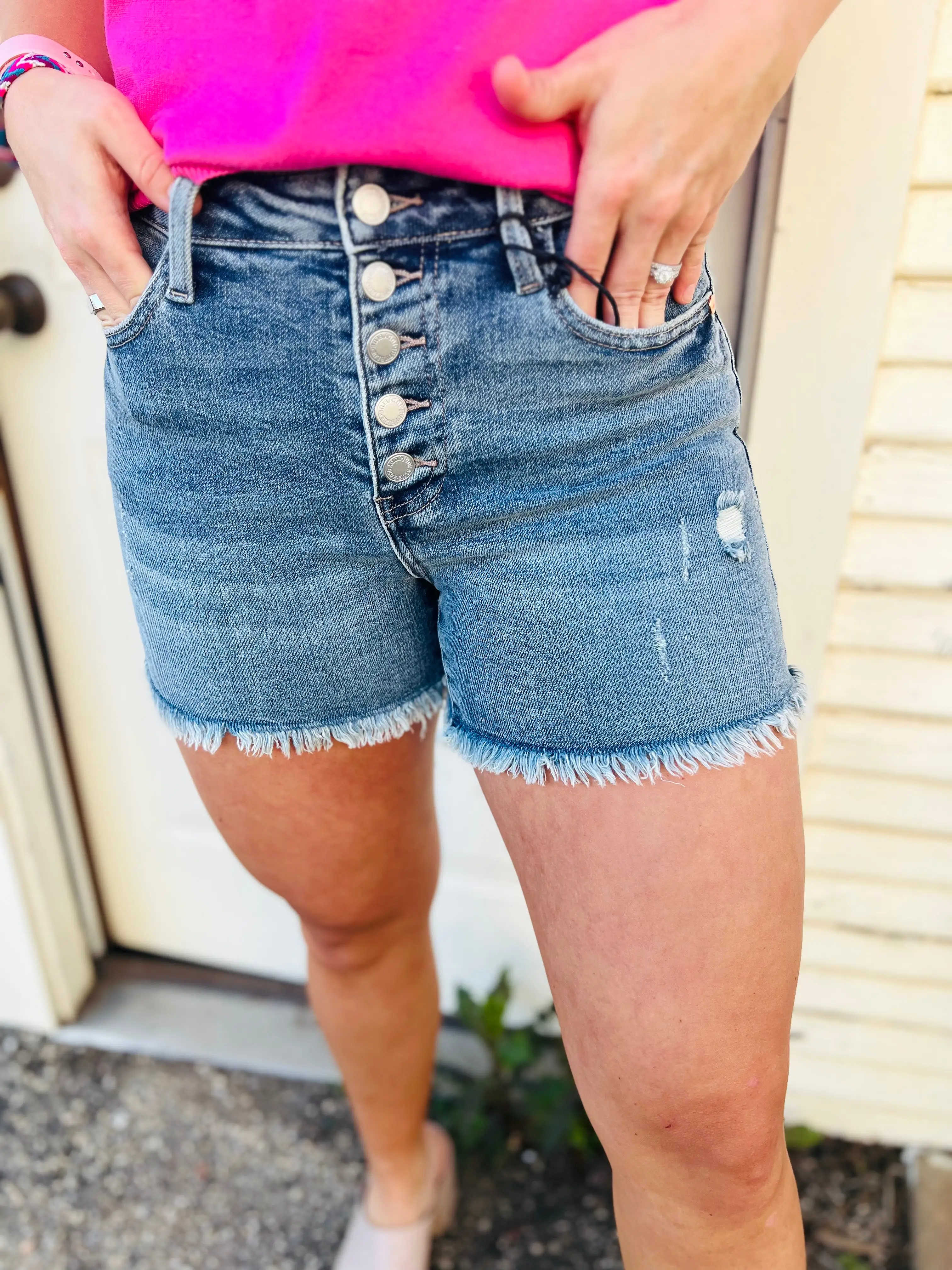 JUDY BLUE DEMI SHORTS