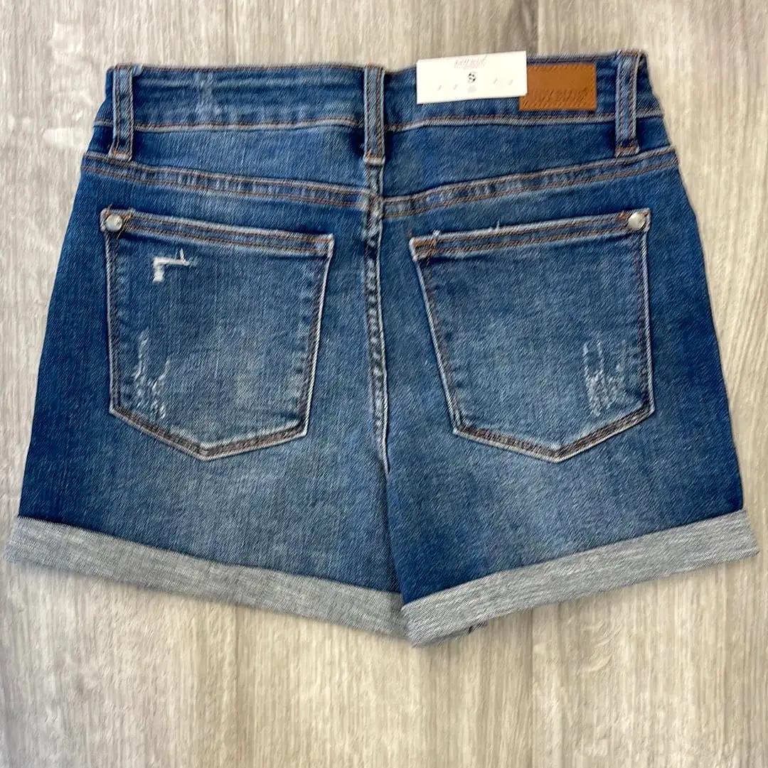 Judy Blue Hi-Rise Star Patch Shorts