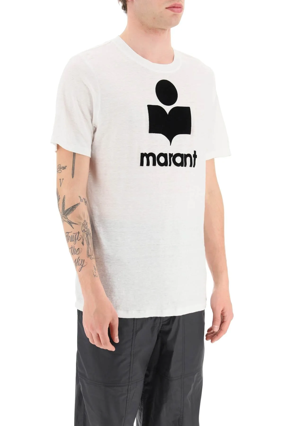 karman linen logo t-shirt