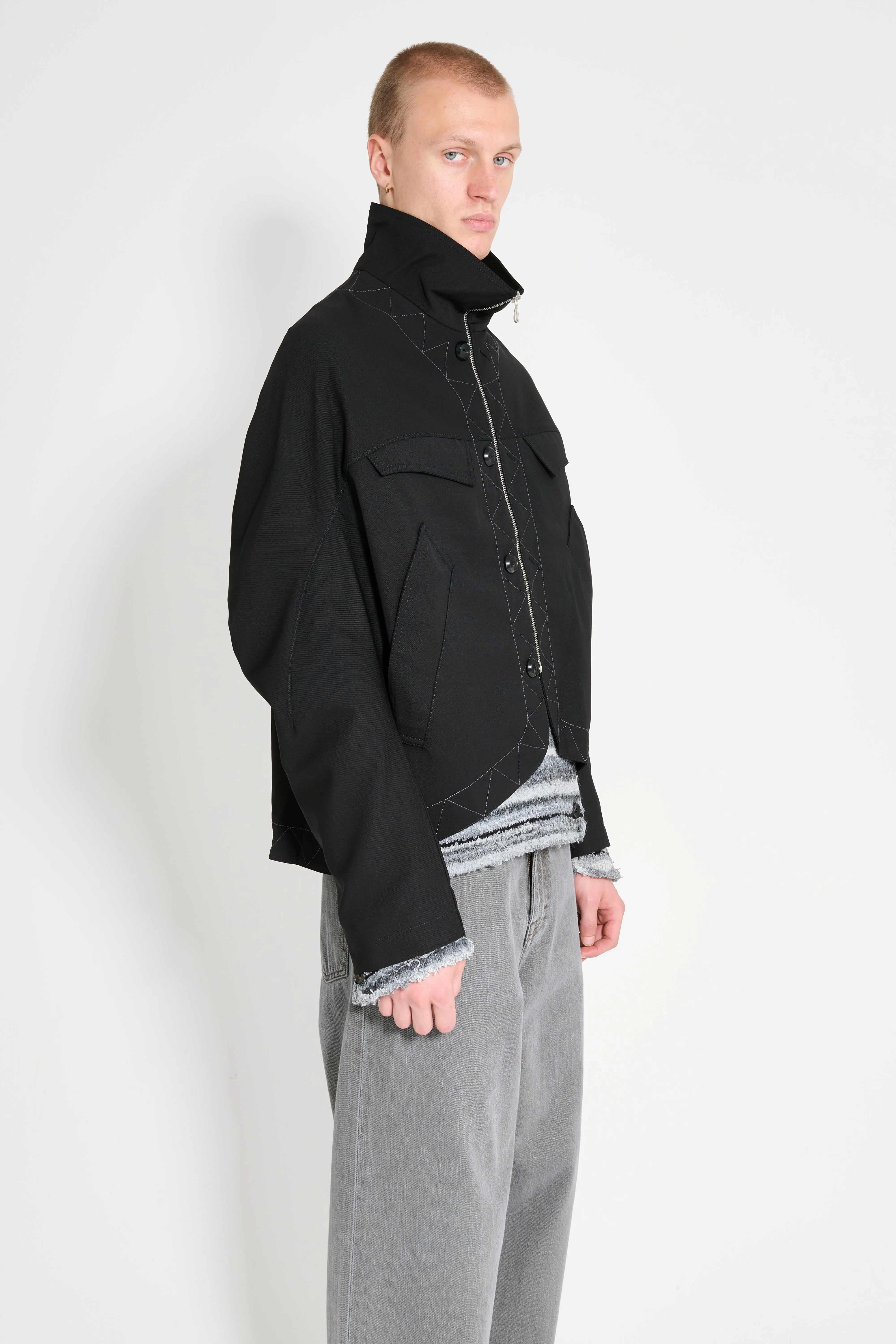 Kiko Kostadinov Jacklight Jacket Crow Black