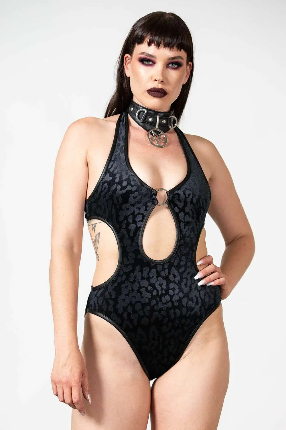 Killstar - Barbarella Halter Bodysuit Black | Dark Ages