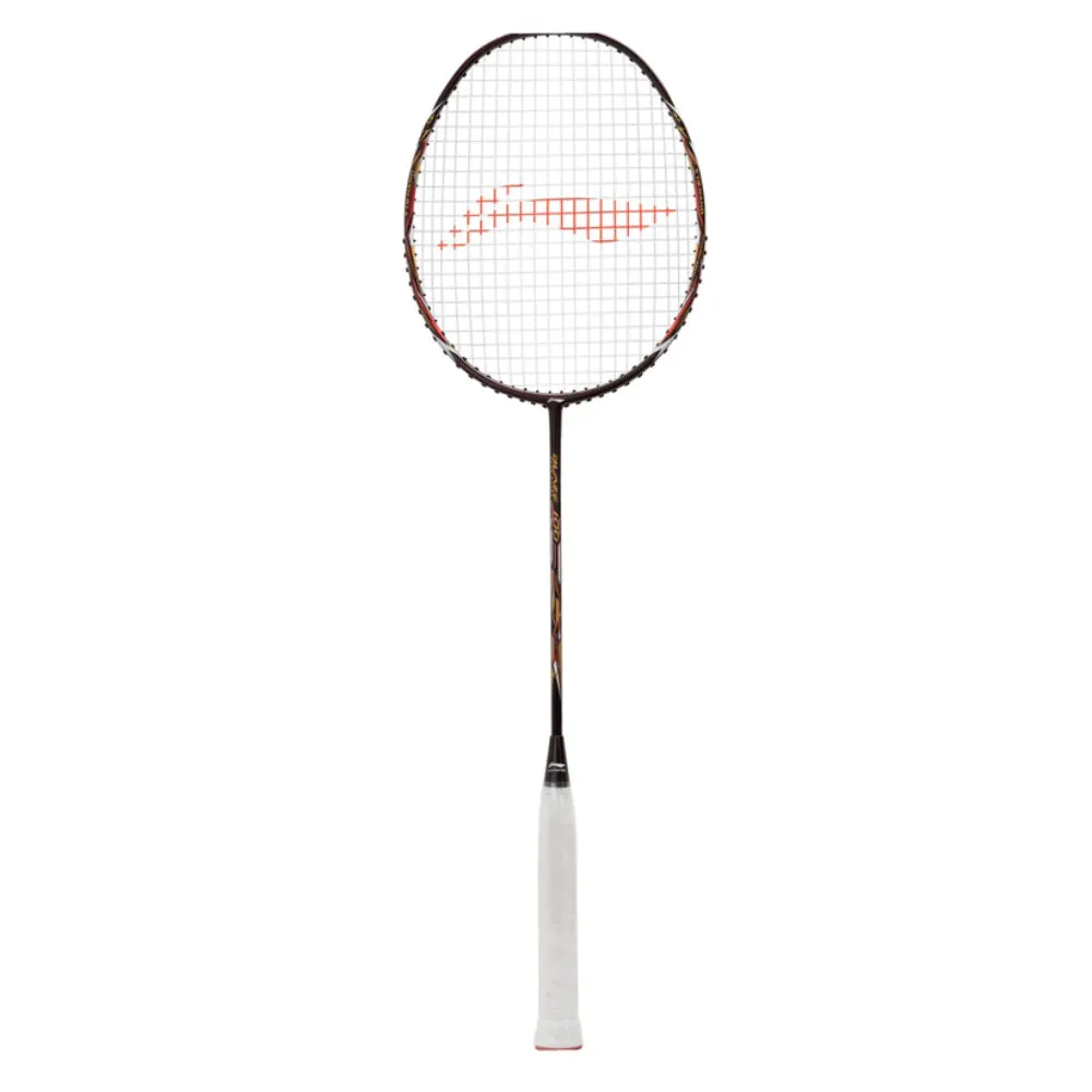 Li-Ning Blaze 100 Strung Badminton Racquet (Marlot/Gold/Red)