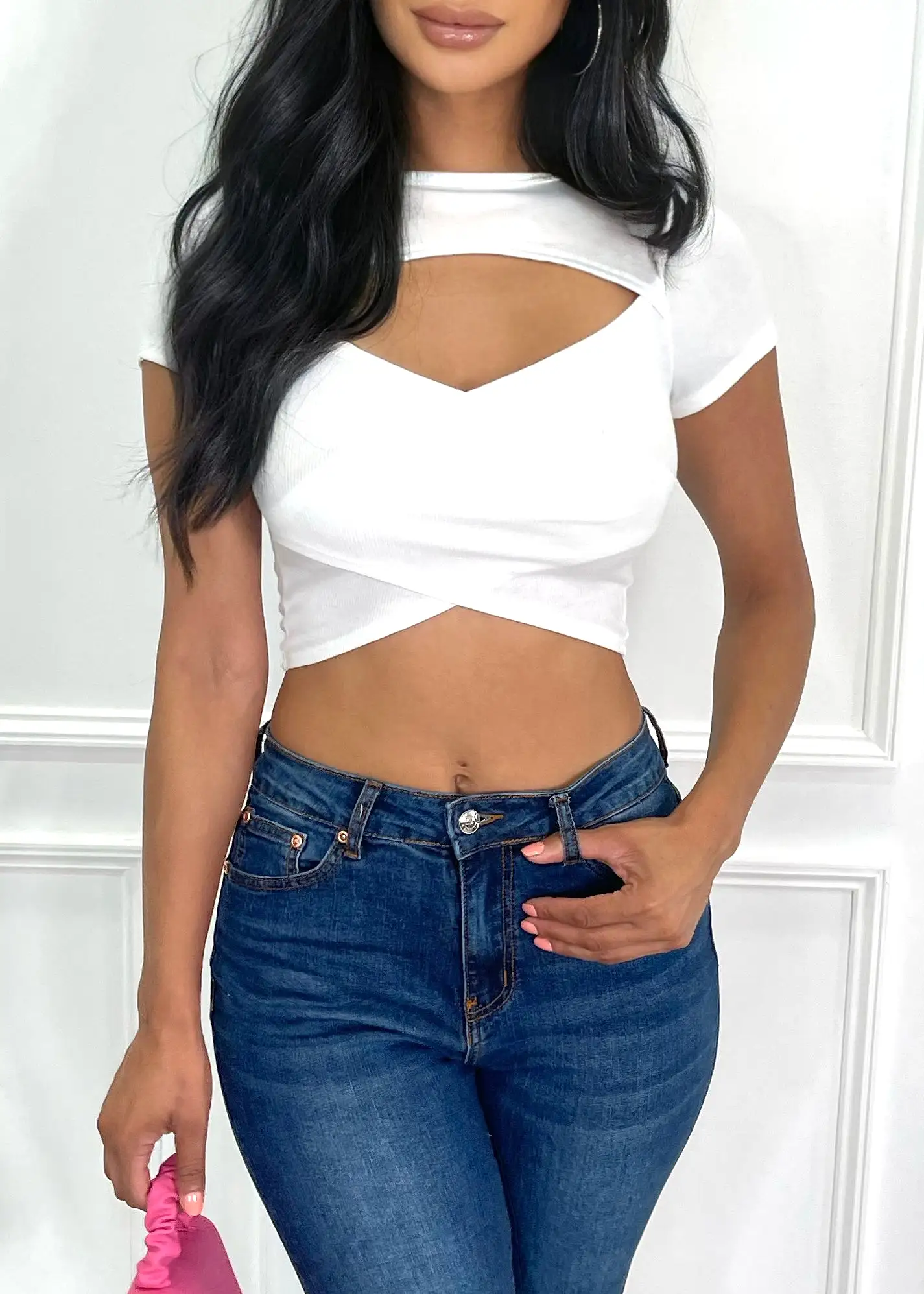 Luna Crop Top White