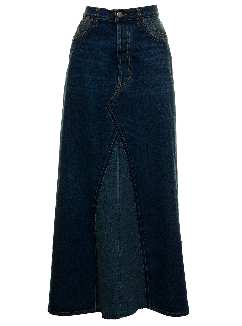 Maison Margiela A-Line Midi Denim Skirt