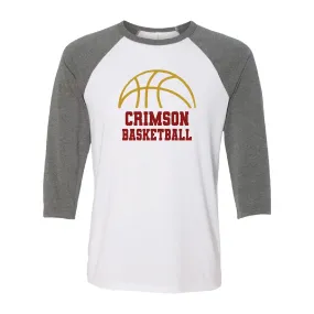 Maple Grove Basketball Unisex Three-Quarter Sleeve Baseball Te